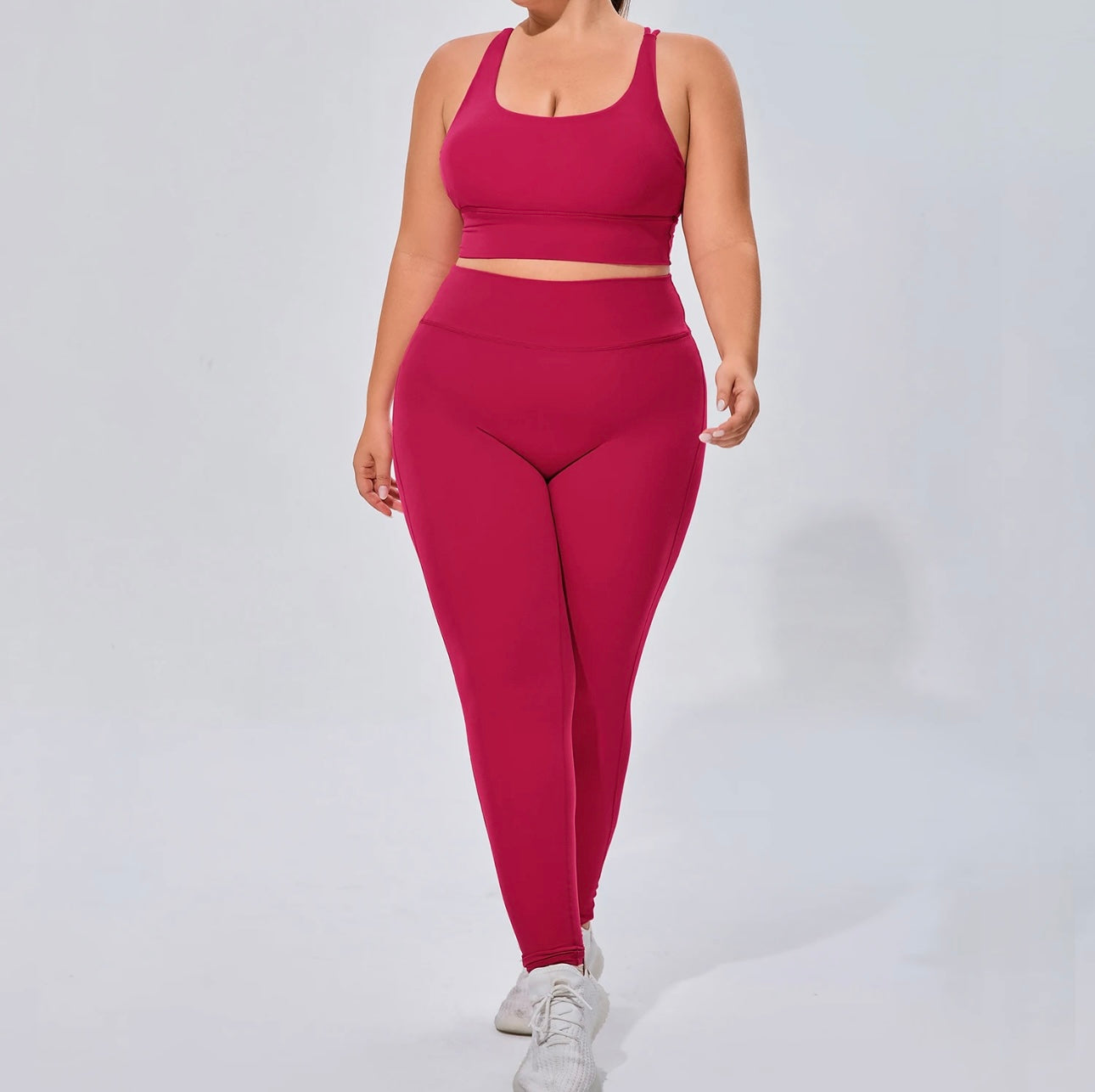 Pink Plus Legging Set