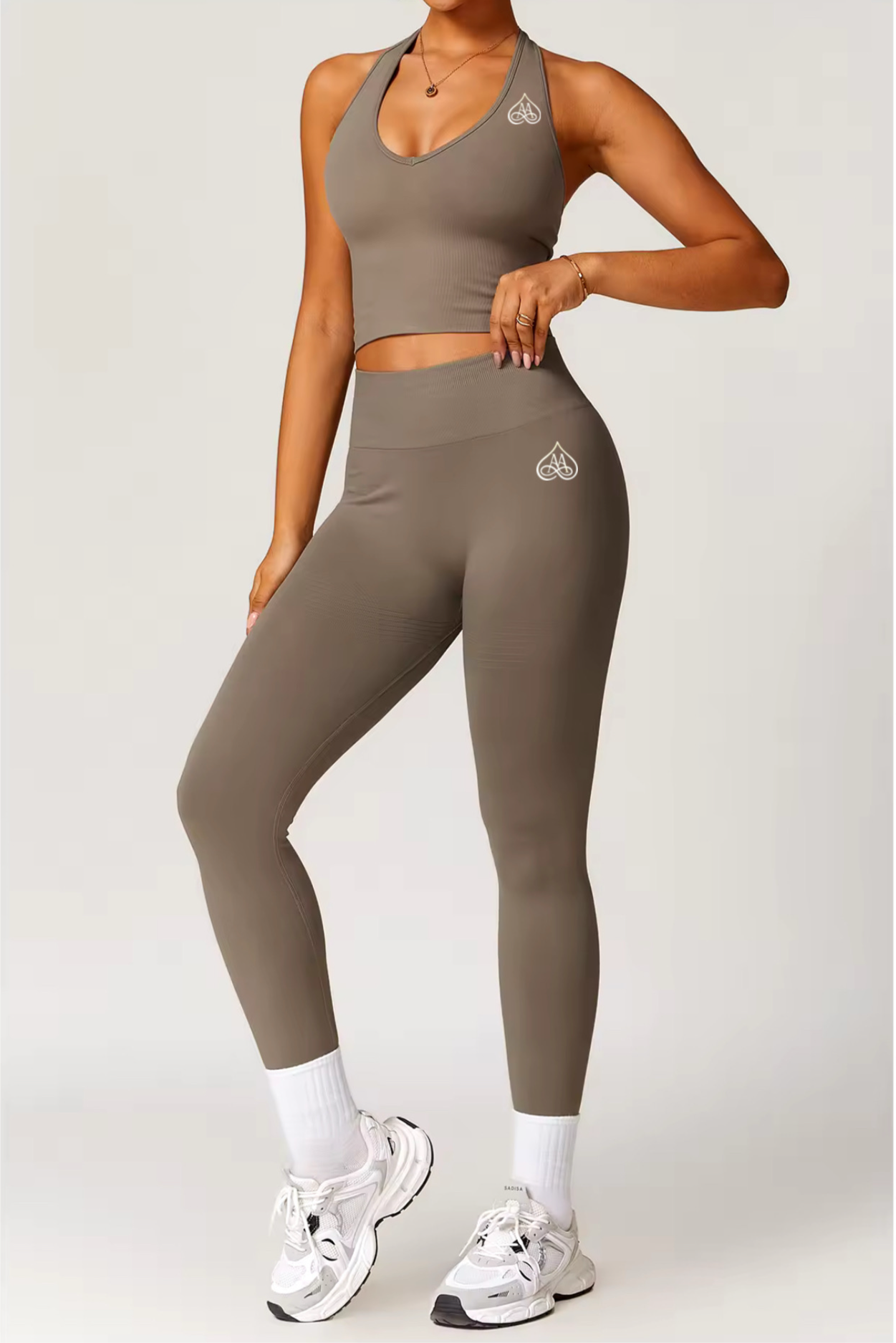 Brown Seamless leggings