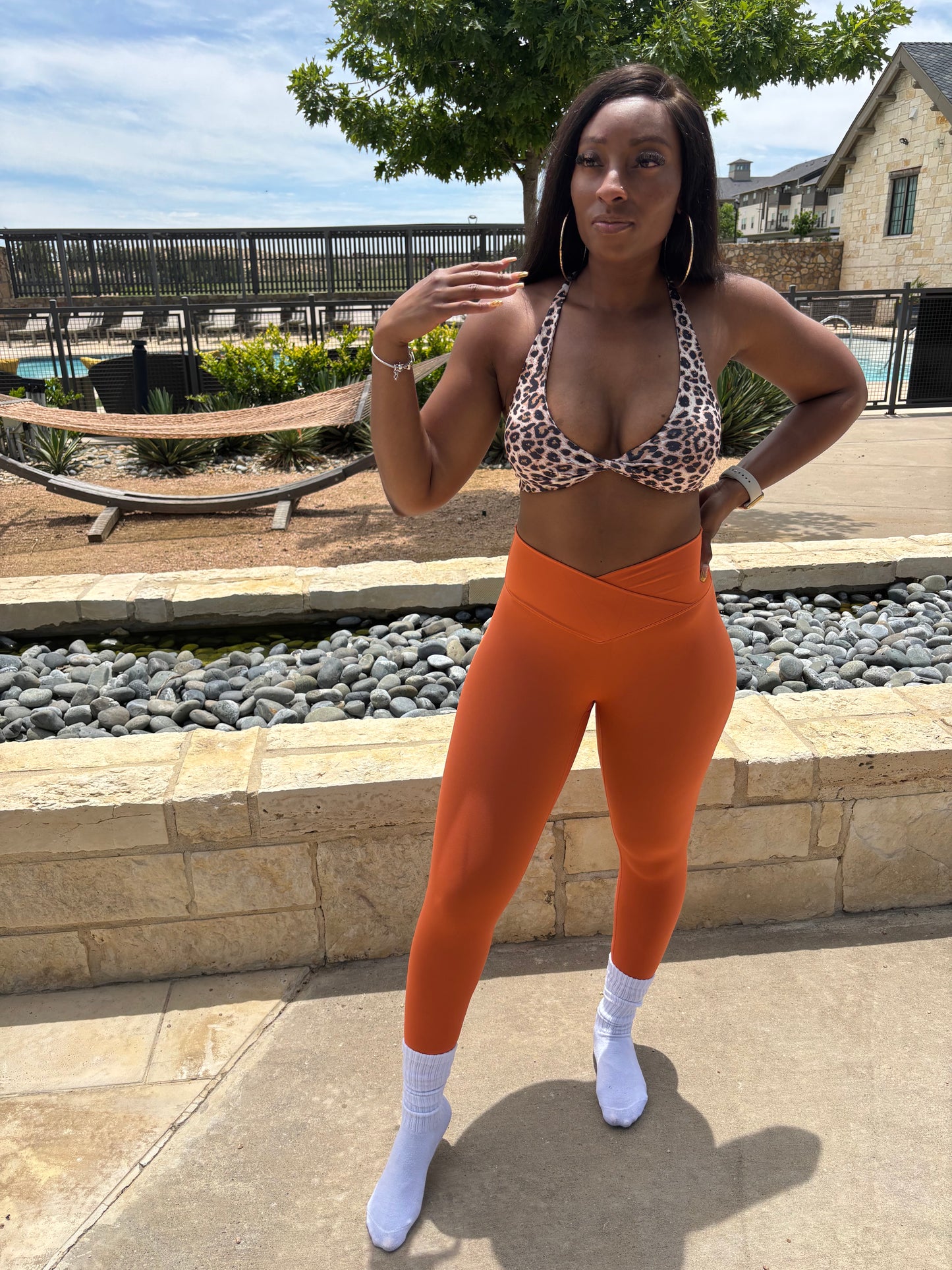 Victory Leggings "Tangerine"