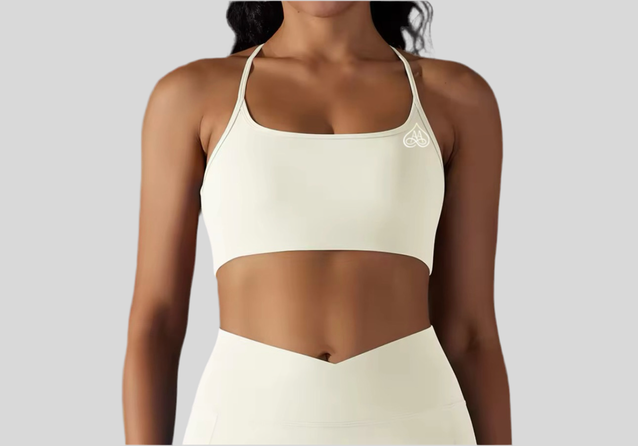 White sports bra
