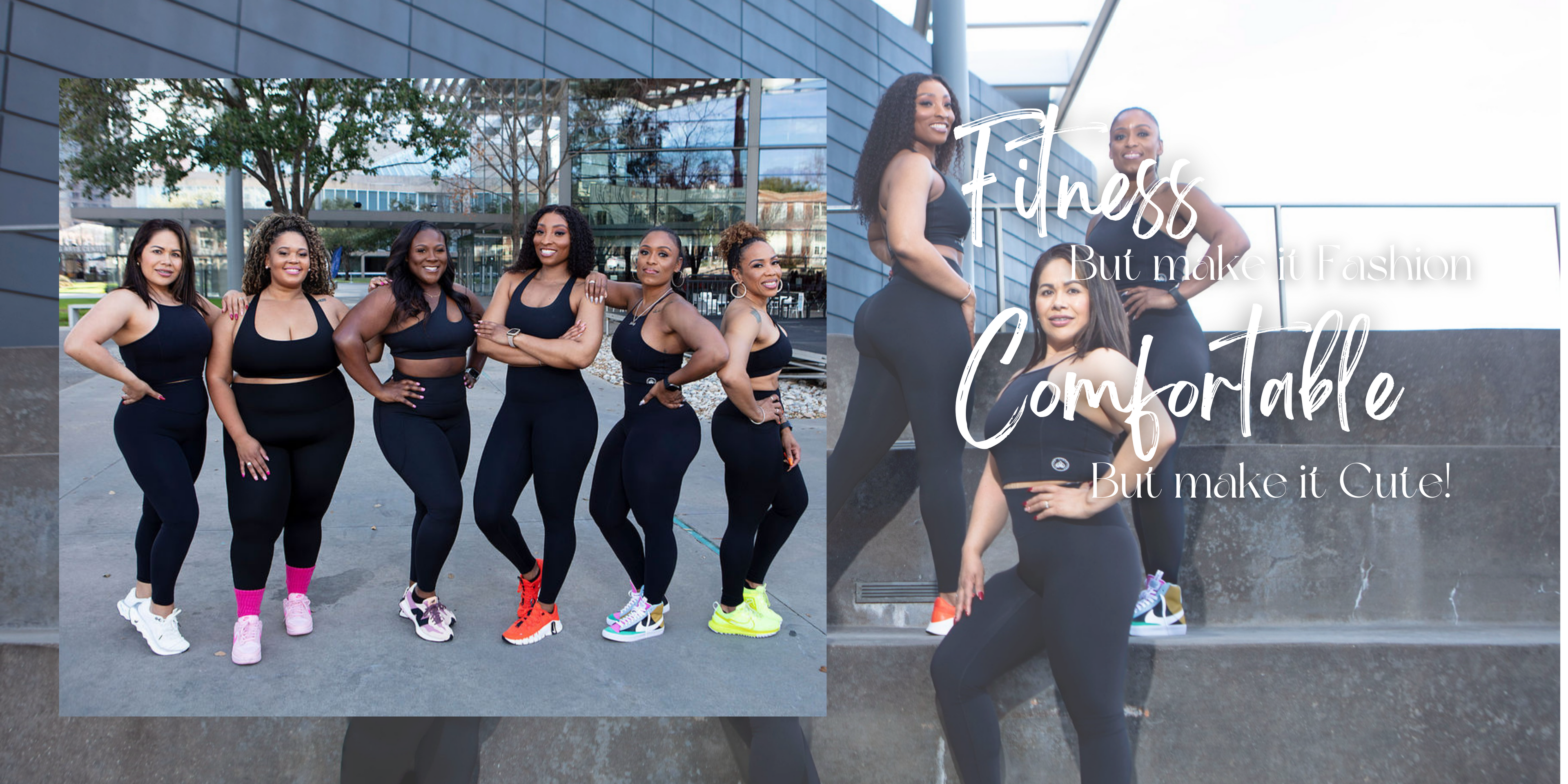 WOMEN IN BLACK LEGGINGS