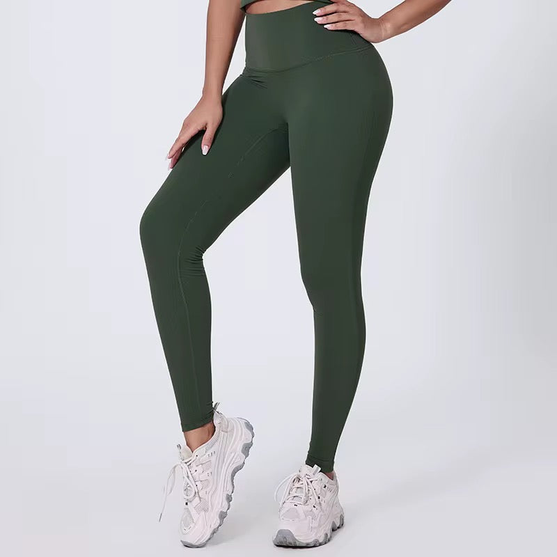 High Waist Leggings “Mahogany “