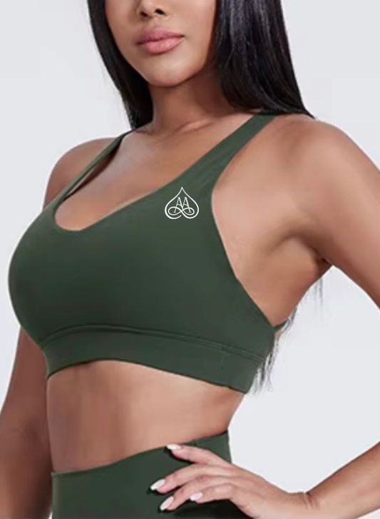 Sweetheart Army Green Bra