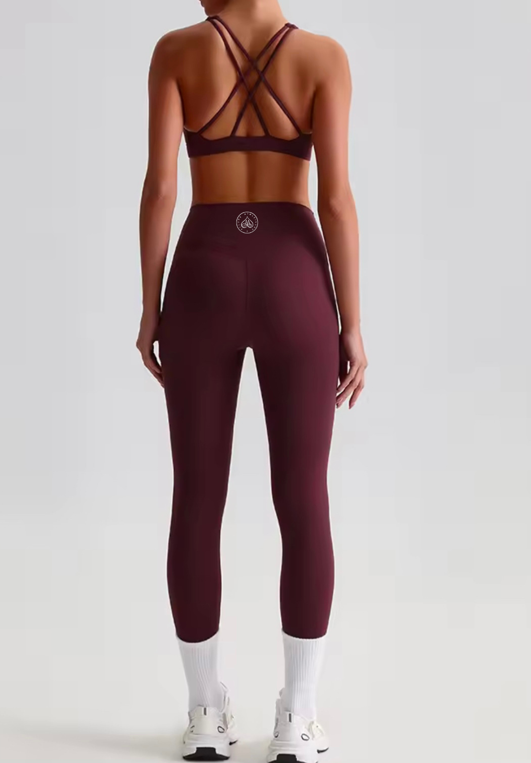High Waist Leggings “Mahogany “